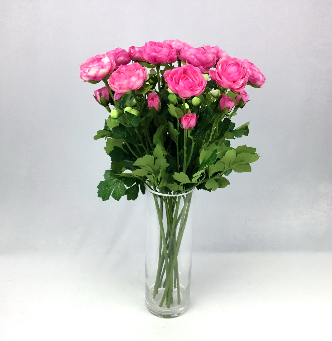 ดอกไม้ประด้บตกแต่งงานพิธีต่างๆ ดอกรานันคูลัสปลอม ช่ออกไม้ปลอม ดอกไม้ประดิษฐ์ ดอกรานังคูลัส ดอกไม้ปลอมแต่งบ้า